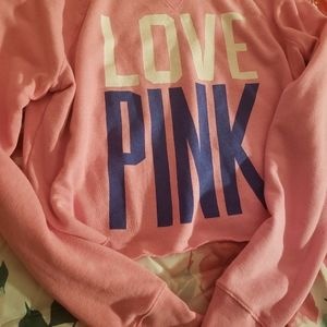 Victoria's secret pink crop sweater